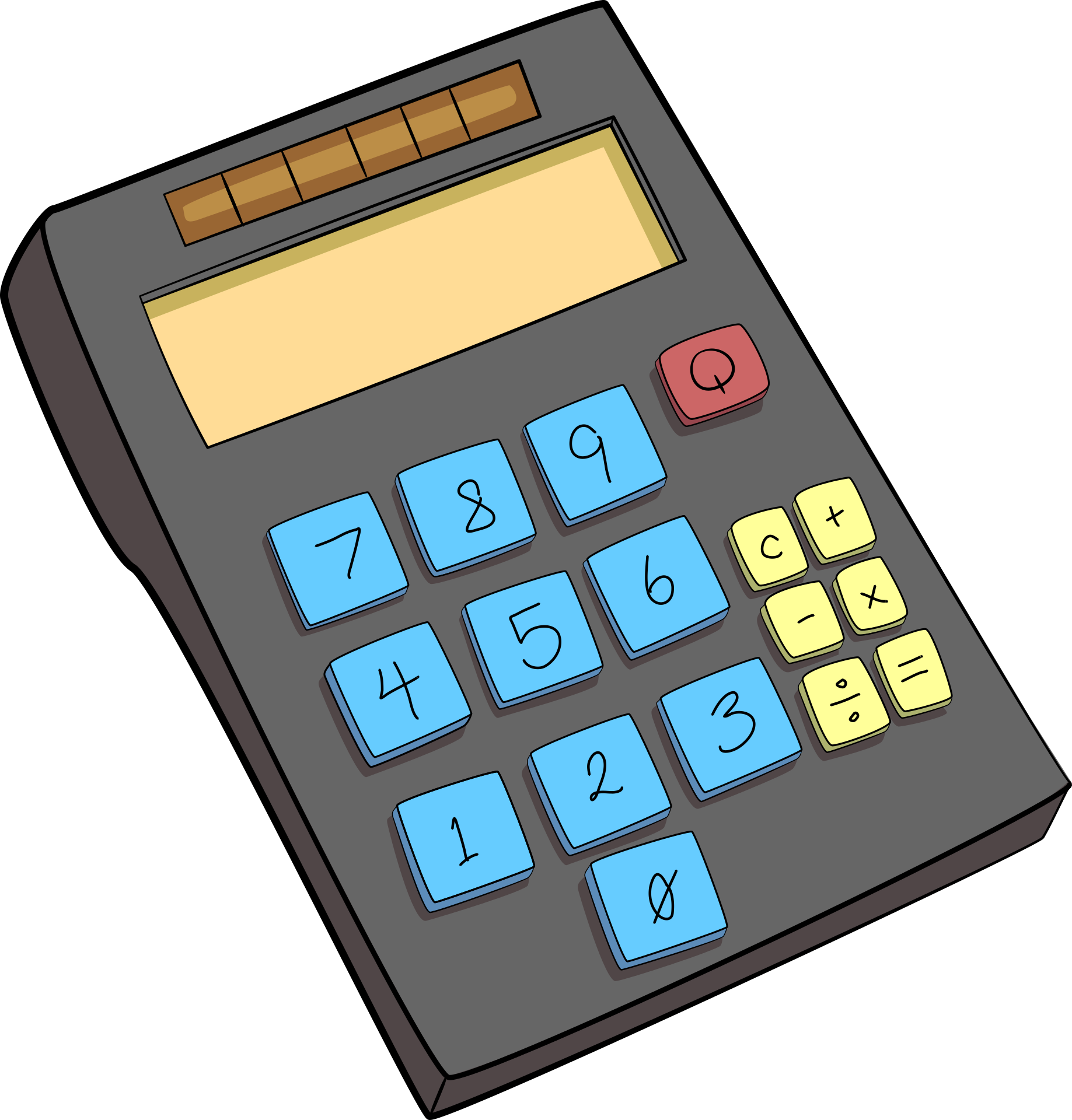 Vector graphic of a calculator