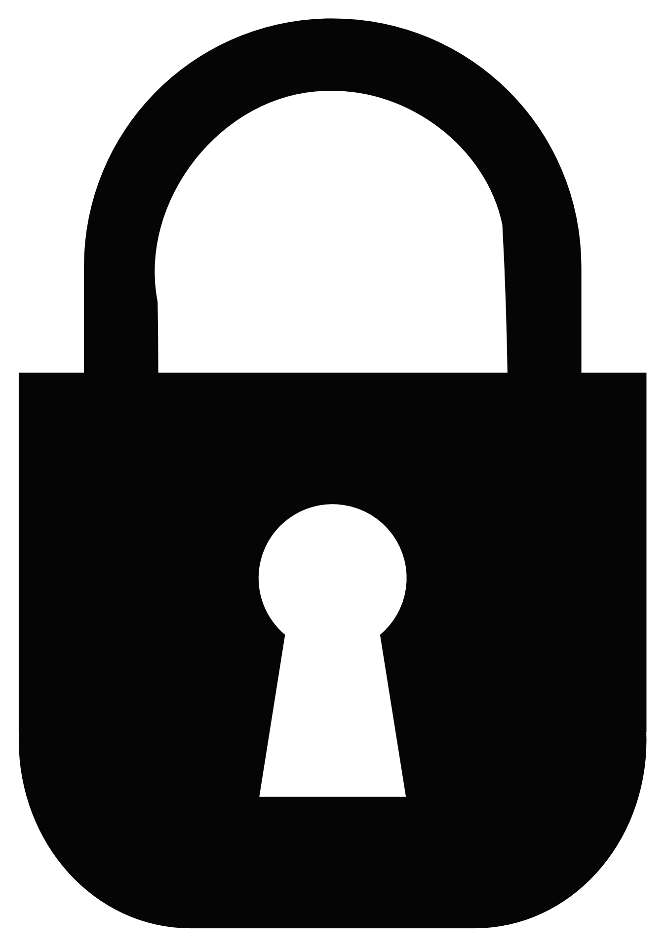 Vector graphic of a padlock